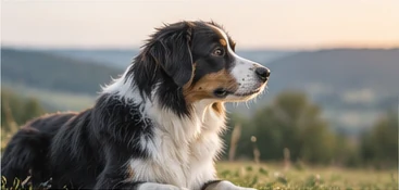 Junger Hund in der Natur
